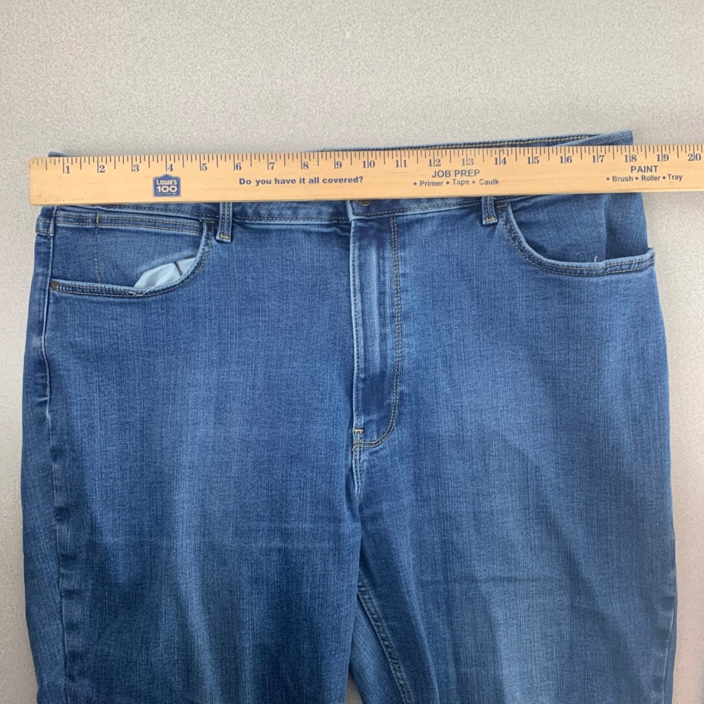 Wrangler Jeans Womens 18x30‎ Blue High Rise True Straight Stretch Medium Wash - Picture 8 of 11